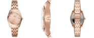 Fossil Women's Scarlet Rose Gold-Tone Stainless Steel Bracelet Watch 32mm 